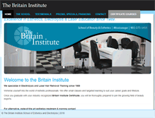 Tablet Screenshot of britaininstitute.com